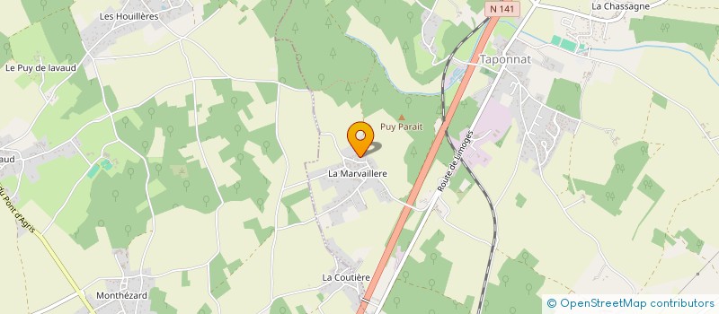 localisation de l'entreprise COSSU à TAPONNAT-FLEURIGNAC