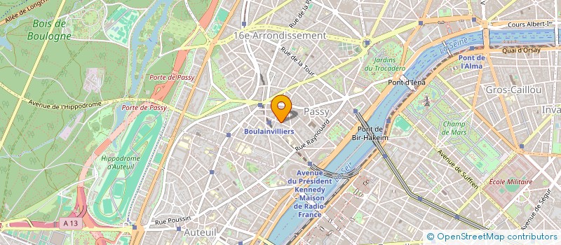 localisation de l'entreprise COSSU & NADI  PARIS