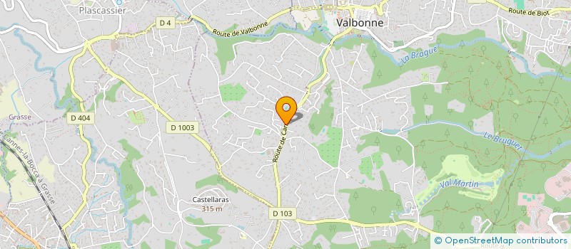 localisation de l'entreprise COST  VALBONNE