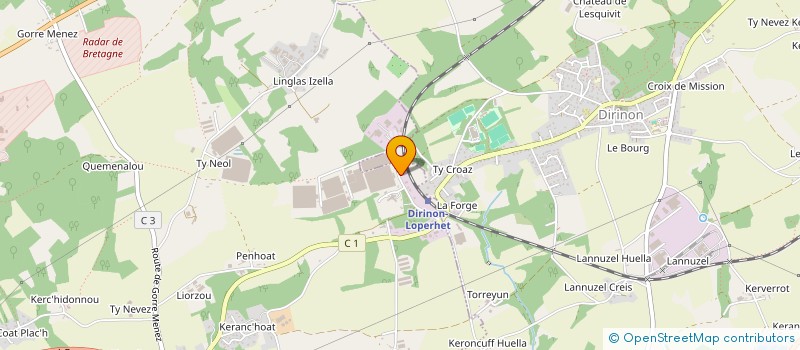 localisation de l'entreprise COSTA à LOPERHET