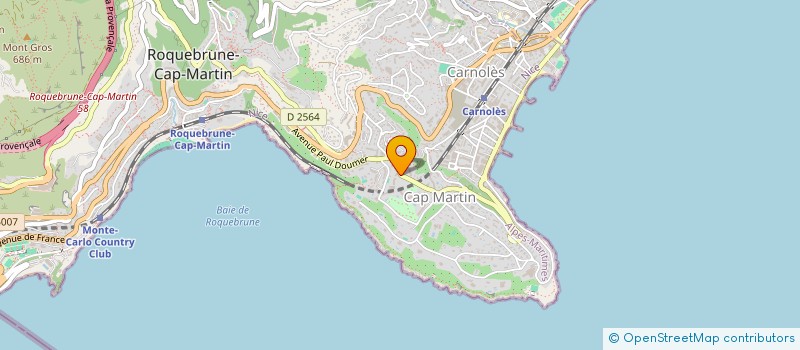 localisation de l'entreprise COSTA AZUL à ROQUEBRUNE-CAP-MARTIN