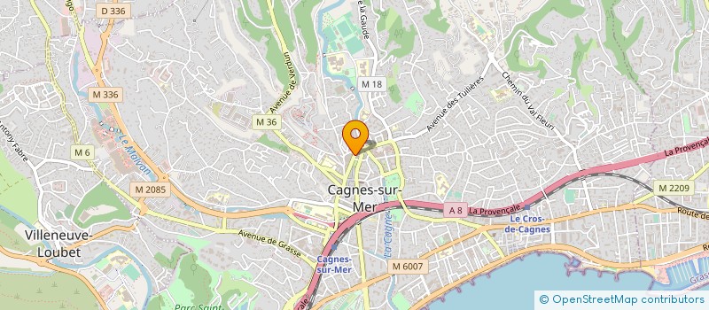 localisation de l'entreprise COSTA BAT à CAGNES-SUR-MER