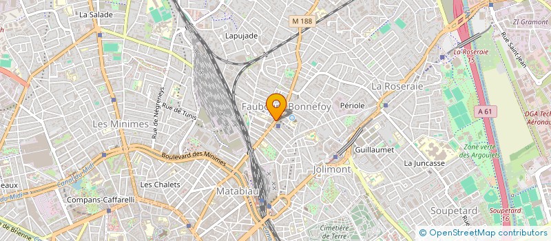 localisation de l'entreprise COSTA COIFF à TOULOUSE