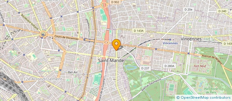 localisation de l'entreprise COSTA CONSTRUCTIONS  SAINT-MANDE