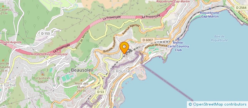 localisation de l'entreprise COSTA & COSTA  BEAUSOLEIL