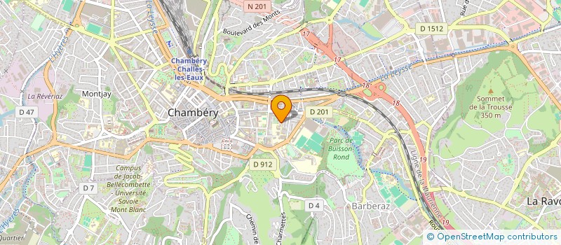 localisation de l'entreprise COSTA DE BEAUREGARD  CHAMBERY