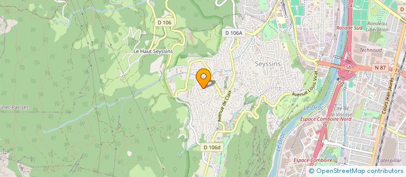 localisation de l'entreprise COSTA DEL VENTO à SEYSSINS