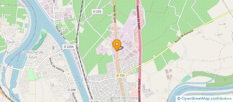 localisation de l'entreprise COSTA ET COMPAGNIE  PONT-DE-L'ISERE