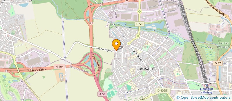 localisation de l'entreprise COSTA EXPRESS  LIEUSAINT