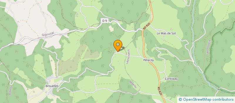 localisation de l'entreprise COSTA FRERES  LE MONTAT