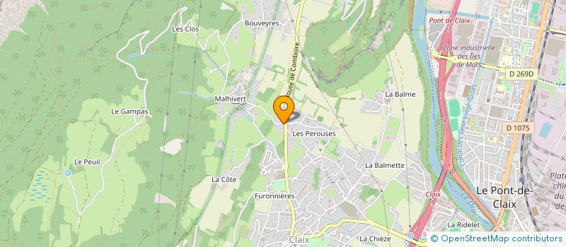 localisation de l'entreprise COSTA IMMO  CLAIX