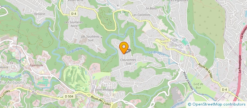 localisation de l'entreprise COSTA IMMOBILIER  BIOT