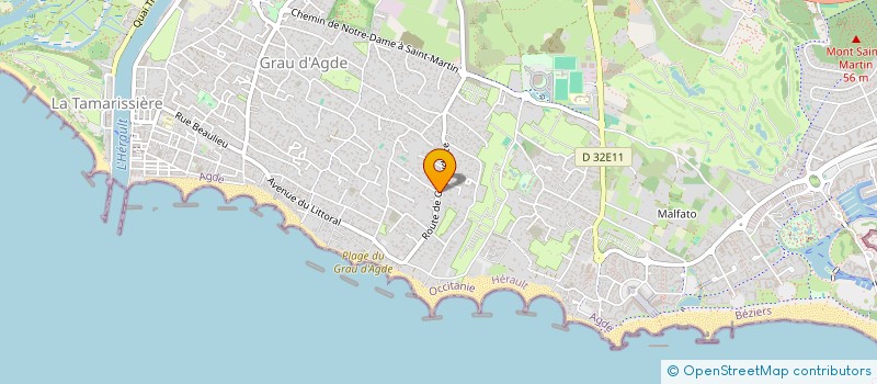 localisation de l'entreprise COSTA - LE SAOUT à AGDE