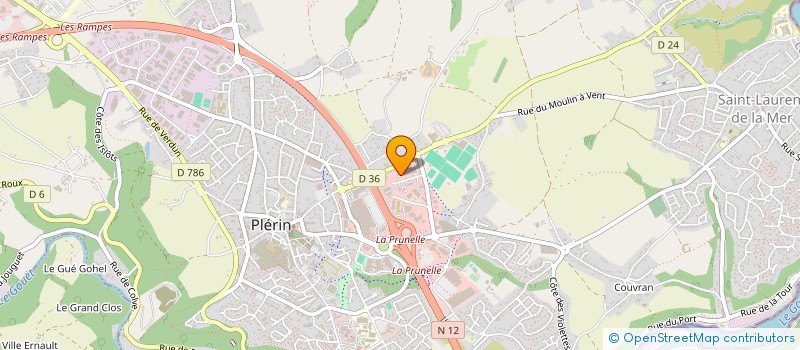 localisation de l'entreprise COSTA MENUISERIES à PLERIN