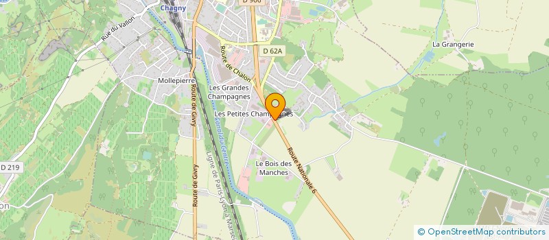 localisation de l'entreprise COSTA PARADISO à FARGES-LES-CHALON