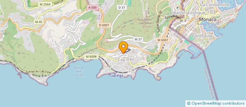 localisation de l'entreprise COSTA PLANA  CAP-D'AIL