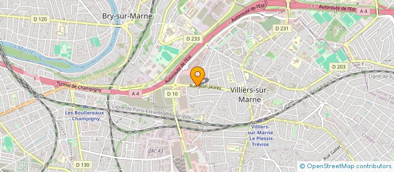 localisation de l'entreprise COSTA PLOMBERIE à VILLIERS-SUR-MARNE