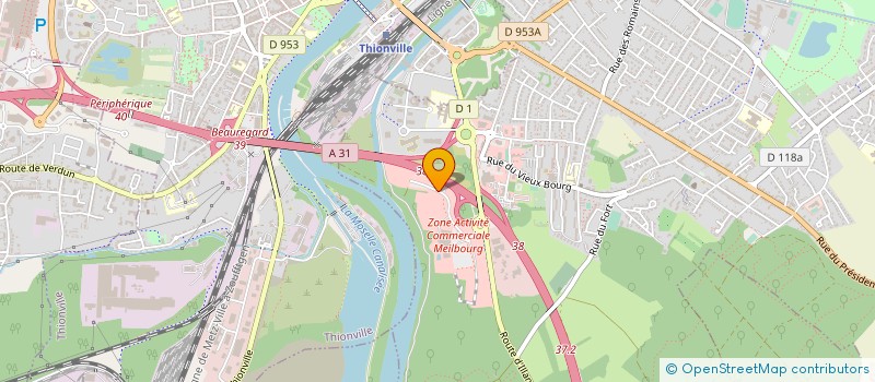 localisation de l'entreprise COSTANTINI FRANCE  YUTZ