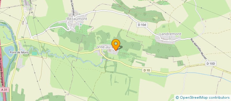 localisation de l'entreprise COSTANZO TOITURE  VILLE-AU-VAL