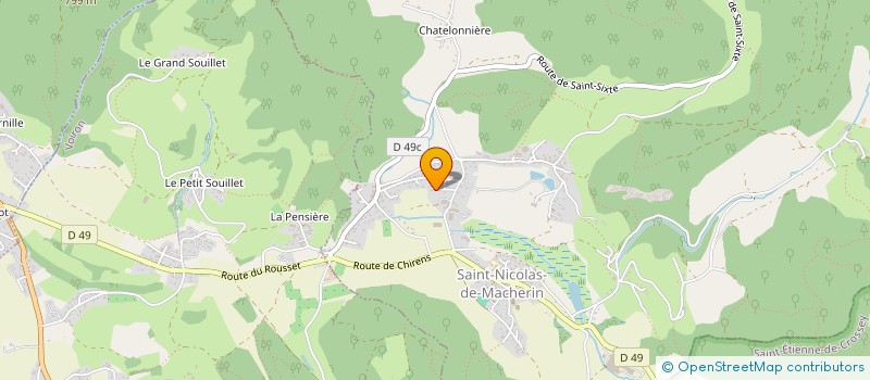 localisation de l'entreprise COSTE  SAINT-NICOLAS-DE-MACHERIN