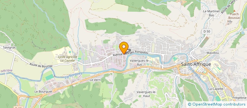 localisation de l'entreprise COSTE  SAINT-AFFRIQUE