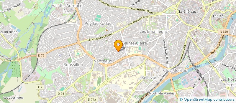 localisation de l'entreprise COSTE AGENCY à LIMOGES