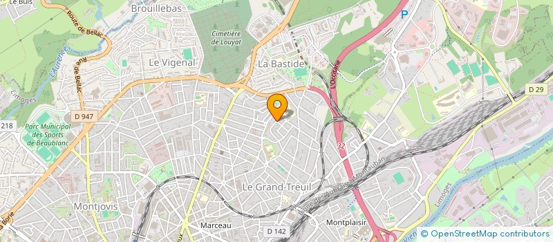 localisation de l'entreprise COSTE BRUNO COP D ALEMBERT à LIMOGES