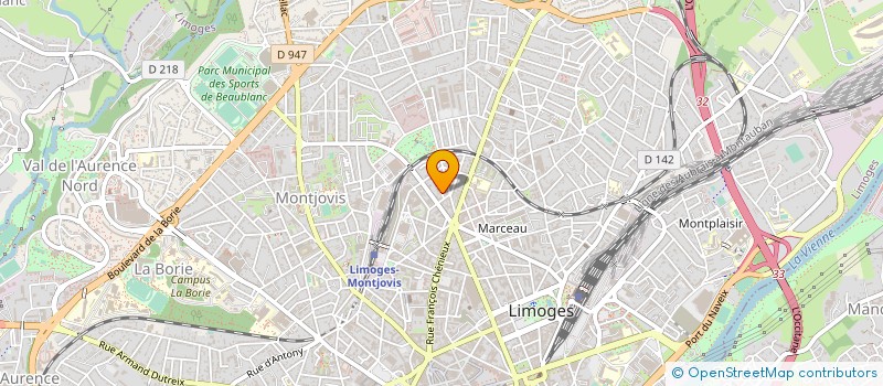 localisation de l'entreprise COSTE BRUNO COP ELYSEE 6 à LIMOGES