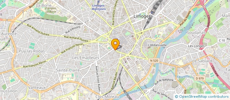 localisation de l'entreprise COSTE BRUNO COP PEND JARI à LIMOGES