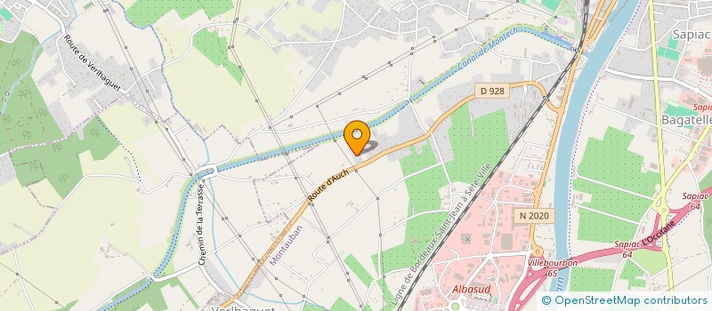 localisation de l'entreprise COSTE CHARPENTES & COUVERTURE  MONTAUBAN