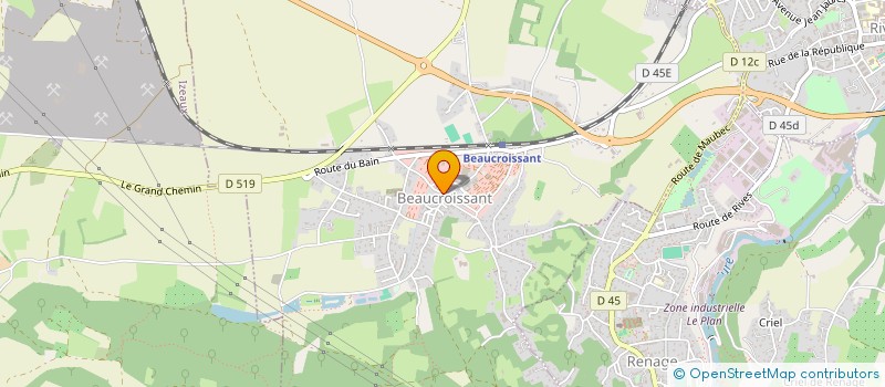 localisation de l'entreprise COSTE COIFFURE  BEAUCROISSANT