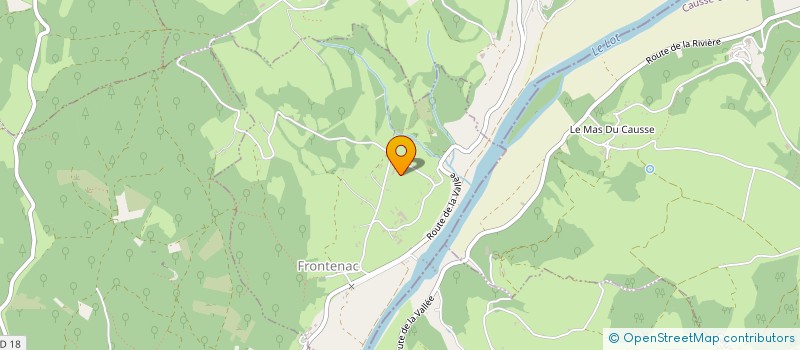 localisation de l'entreprise COSTE D'O  FRONTENAC