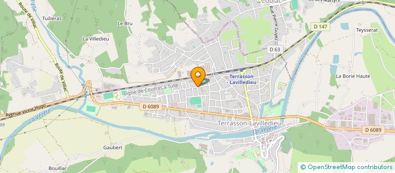 localisation de l'entreprise COSTE DARCISSAC  TERRASSON-LAVILLEDIEU