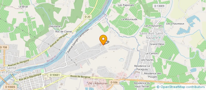 localisation de l'entreprise COSTE ENGINEERING à PINEUILH