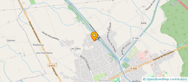 localisation de l'entreprise COSTE FRERES  MONTECH