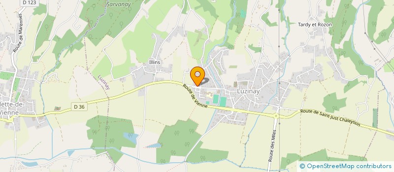 localisation de l'entreprise COSTE MP  LUZINAY