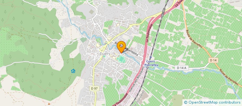 localisation de l'entreprise COSTEAU  CUERS