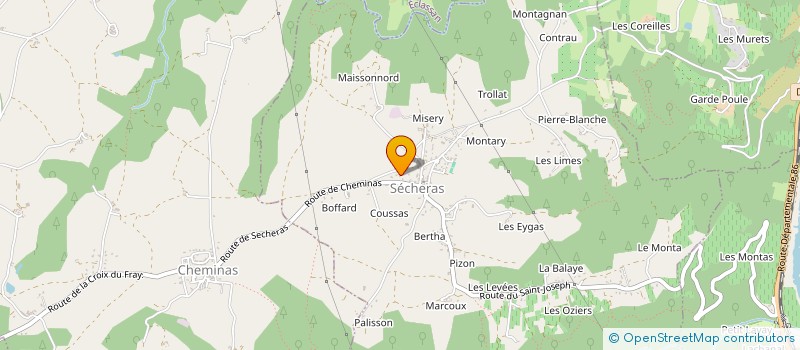 localisation de l'entreprise COSTECHAREYRE COMPANY à SECHERAS