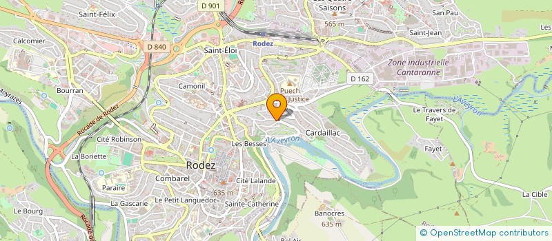 localisation de l'entreprise COSTES ENERGIE  ONET LE CHATEAU