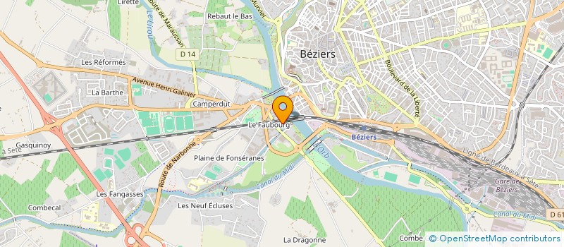 localisation de l'entreprise COSTES FRANCK ET LUGAGNE JEAN à BEZIERS