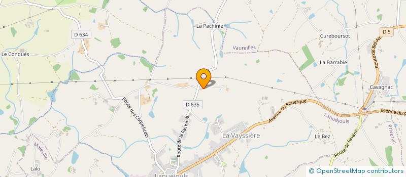 localisation de l'entreprise COSTES JULIEN  LANUEJOULS