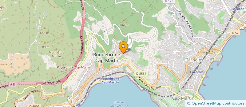 localisation de l'entreprise COSTES MERCHANDISING CREATION AGENCEMENT à ROQUEBRUNE-CAP-MARTIN