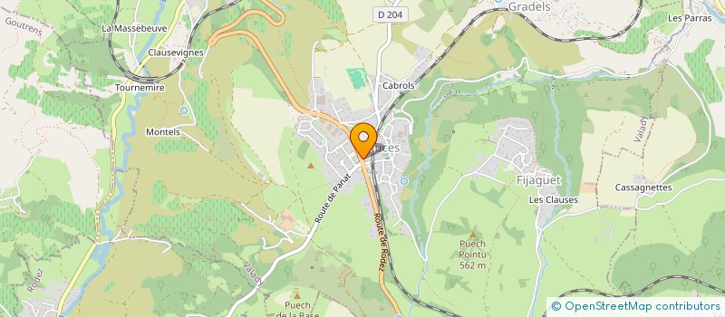 localisation de l'entreprise COSTES VICTOR  SAINT-CHRISTOPHE-VALLON