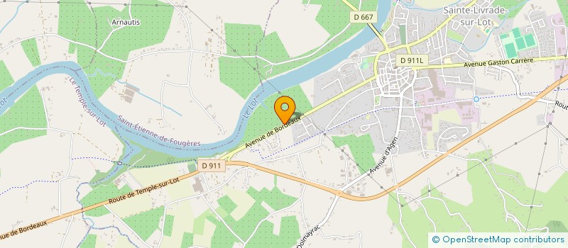 localisation de l'entreprise COSTESCI  SAINTE-LIVRADE-SUR-LOT