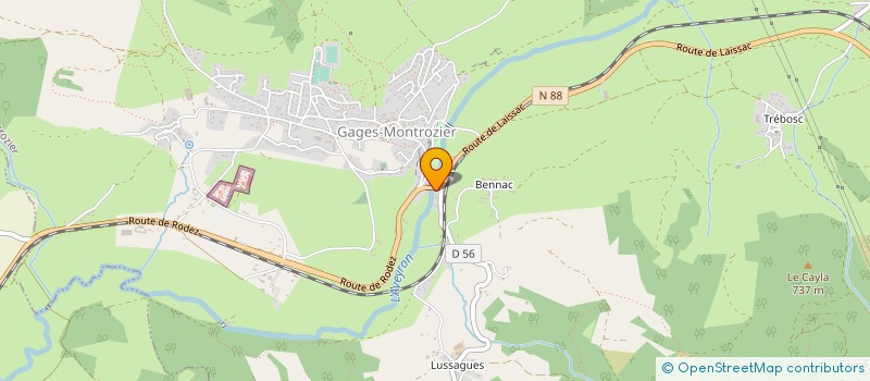 localisation de l'entreprise COSTEY CELEBRATION  MONTROZIER