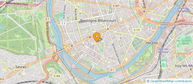 localisation de l'entreprise COSTI COIFFURE à BOULOGNE-BILLANCOURT