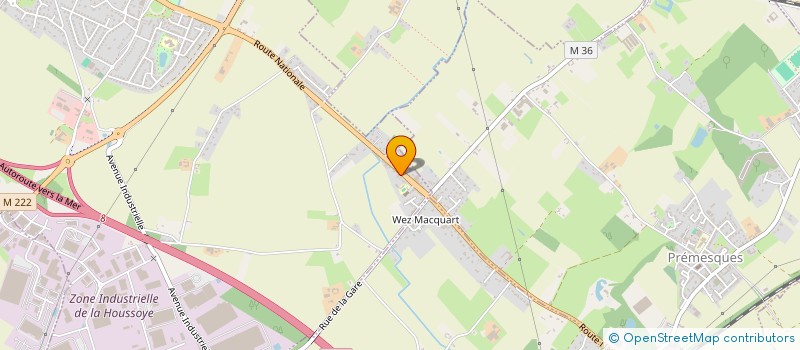 localisation de l'entreprise COSTIER BOULANGERIE  LA CHAPELLE-D'ARMENTIERES