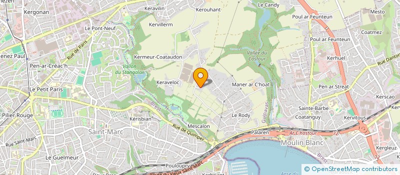 localisation de l'entreprise COSTOUR, POUMON VERT EN FINISTERE  GUIPAVAS