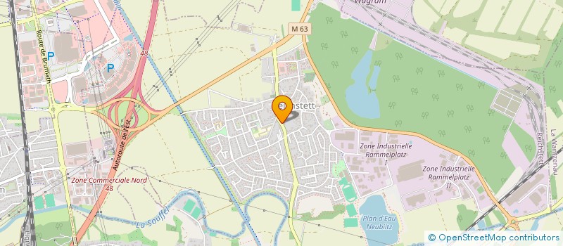 localisation de l'entreprise COSTRAL  REICHSTETT