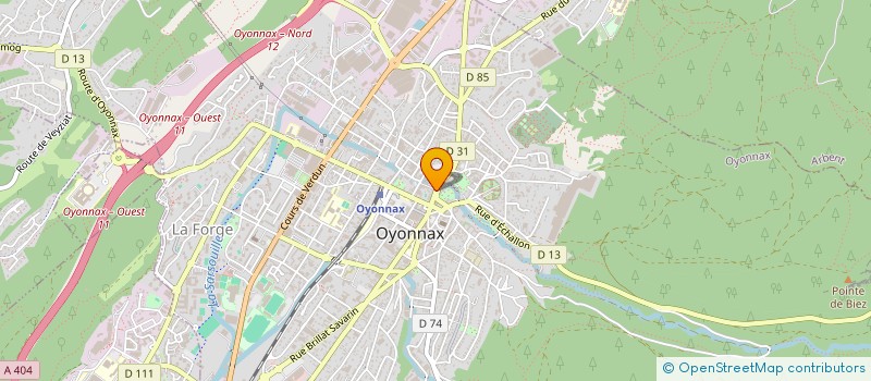 localisation de l'entreprise COSTUMEN  OYONNAX